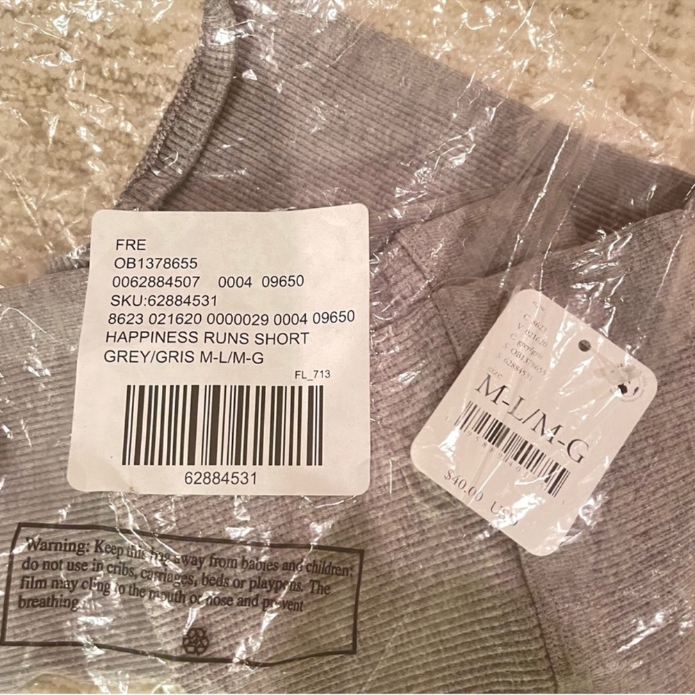 NWT Free People Movement Happiness Runs Top & Shorts 2pc Set - Picture 6 of 8